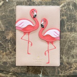 Kate Spade Pink Flamingo Passport Holder